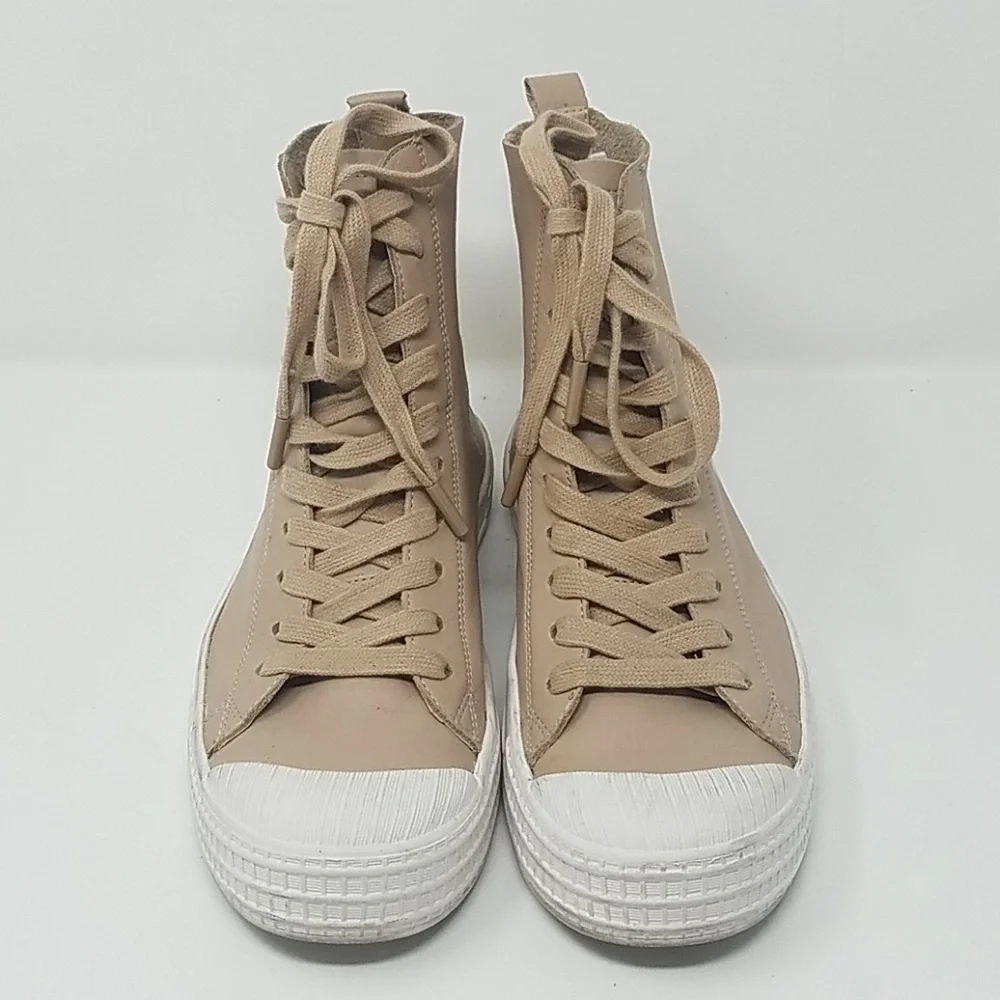 Topshop women 37 Titan high top nude sneaker‎